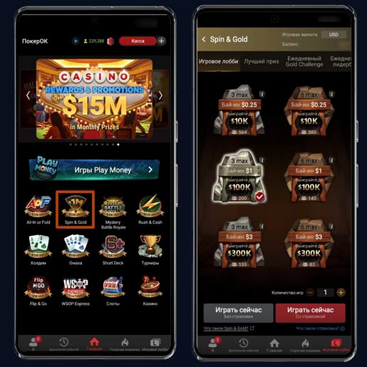 Бай-ин и вид игры